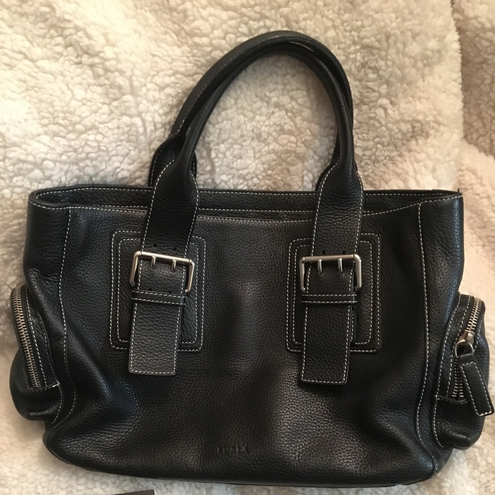 Furla Authentic Black Leather Bag NWOT
